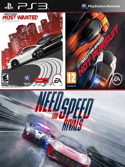 Combo Need For Speed Rivals + Need for speed most wanted Ps3 - MSQ Games